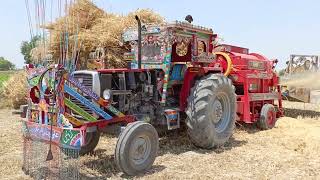 Massey tractor 375 And Tharashior live accident