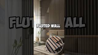 USE Fluted wall panels to HIDE Door #interiordesign