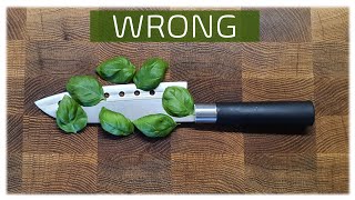 Chop Basil the right way