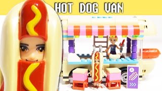 Hot Dog Van - LEGO Friends Amusement Park set includes Stephanie and Hot Dog costume minidoll