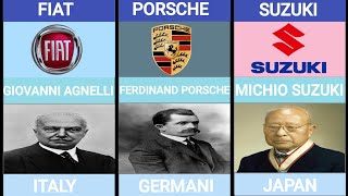 Founder of car companies from different countries