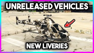 ALL UNRELEASED VEHICLES LIVERIES | SAN ANDREAS MERCENARIES - GTA ONLINE