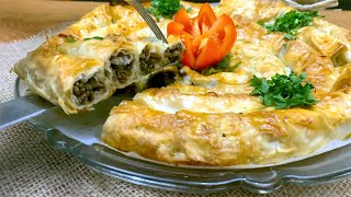 طريقة عمل البوريك ( البرك ) التركي باللحم المفروم - Turkish börek