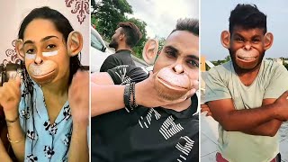 Monkey filter - Try not to laugh |Instagram Reel Compilation