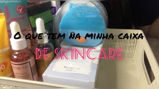 O QUE TEM NA MINHA CAIXA DE SKINCARE/ novas e renovadas