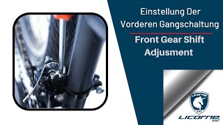 Licorne Bike Einstellung der vorderen Gangschaltung (Licorne Bike Front Gear Shift Adjustment)