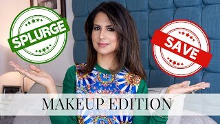 SAVE vs. SPLURGE MAKEUP EDITION | Makeup Essentials | JASMINA PURI