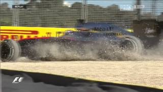 Australia2015 FP2 Magnussen Crashes conv