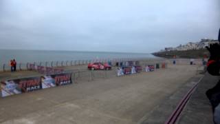 Duncan Taylor in a Subaru Impreza , Blackpool Promenade 2015