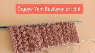 iki burgulu yelek modeli/ Watch this incredibly easy knitting pattern for beginners!