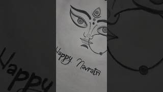 सभी को नवरात्रि की शुभकमनाएं 🙏❤️ navratri special drawing #drawing #creativitywithaera #shorts #art