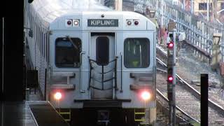 TTC Bombardier T1 #5371-#5370 Arriving at Victoria Park