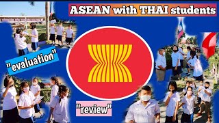 THAI students- ASEAN FLAGS