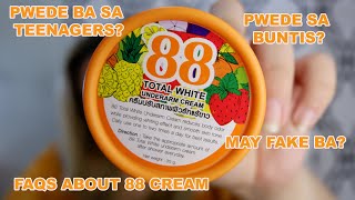 Q&A ABOUT 88 TOTAL WHITE UNDERARM CREAM!