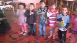 Children Singing Ukraine's National Anthem