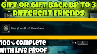 gift or gift back bp to 3 different friends | 100% complete with live proof