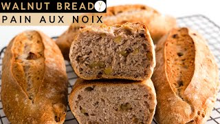 Comment Faire du Pain aux Noix Maison l Pain facile l Pain au levain Naturel_Pains spéciaux Faciles