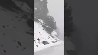 Snowfall started at Mughal Road peer ki Gali