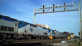 Amtrak # 56 Leads Three Powered Engine Train