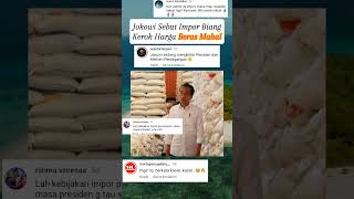 Jokowi: Impor biang kerok harga beras mahal #shortsviral #news