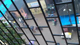 Mumbai flooding 29/08/2017 water in homes.heavy rains!