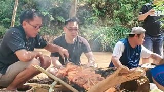 BBQ DAGING BABI, AYAM PENCEN DAN IKAN SIAKAP DI HUTAN BELANTARA //