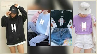 Trendy bts army Outfits || bts army t.shirt and tops || bts logo clothes 2022❤