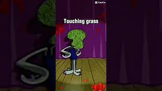 Searching up the hight of celebrities vs touching grass #meme #spongebob