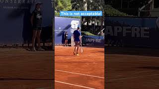 Moller anger over line call vs Faria Valencia Challenger #atpchallengertour