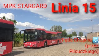 [TIMELAPSE] MPK Stargard, linia 15 - Solaris Urbino 12 IV #862