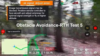 Obstacle Avoidance/RTH Test #5