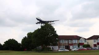 Go Around for British Airways Boeing 747-400 G-CIVP at London Heathrow 27.06.2013