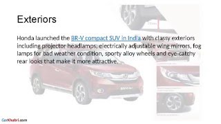 Honda BR V India Features and Price | CarKhabri.com