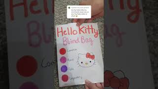 Hello Kitty blind bag #ideas #diy #craft #blindbag #fun