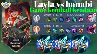 LAYLA VS HANABI❗Cara Lawan musuh Pro player . GAME EPICOMEBACK .