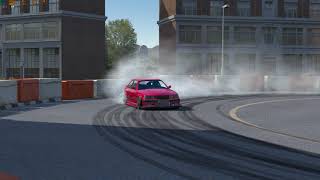 Assetto Corsa Roundabout Drifting with a BMW 320i E36