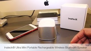 Inateck® Ultra Mini Portable Rechargeable Wireless Bluetooth Speaker