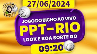 Resultado do jogo do bicho ao vivo - PPT-RIO 09:20 - PT-RIO 09:20 - 27-06-2024