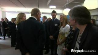 David Gandy meeting the Queen & the Duke Of Edinburgh (17/03/2015)