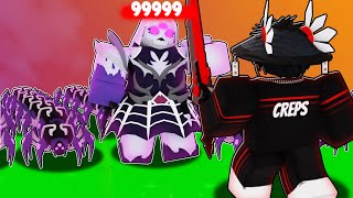 How I BEAT Arachnes LAIR SOLO.. *FREE KIT*(Roblox Bedwars)