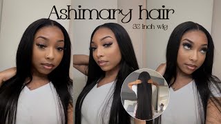 32 INCH 13x6 FULL LACE FRONT INSTALL*MORE LIKE A 36 INCH* FT ASHIMARY HAIR| Shalaya Dae