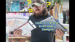 How To Put Embroidery Designs On A USB!