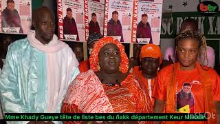 Soirée campagne avec Mme Khady Gueye tête de liste BES DU ÑAKK Département Keur Massar