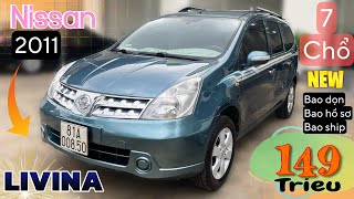 Ô tô cũ 7 chổ Nissan Livina 2011 máy 1.8MT 149triệu lh 0974059090 Thanh Huyen Gia Lai