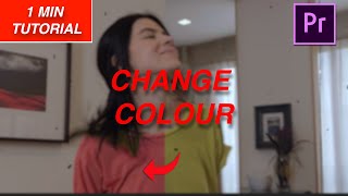 How To Change The Color In premiere Pro ? #changecolor