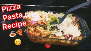 مكرونة البيتزا على اصولها 😋🍕 Pizza Pasta Recipe