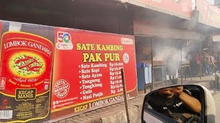 Penjual Sate pak por yg lagi viral di Tawangmangu/Murah enak pembelinya sampai luar negri