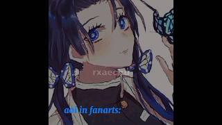 Aoi in fanarts vs anime •||rxaechu||• #trend#credit_all_copyright_used #demonslayer