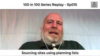 HBTV 100 Ep015 - Sourcing sites using planning lists