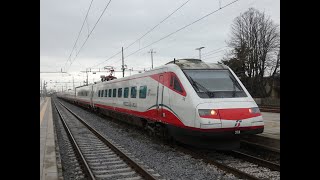 L'ETR463.27 FRECCIABIANCA TESTA IL NUOVO PANTOGRAFO MONOBRACCIO IN ROMAGNA!